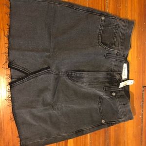 Madewell a line denim skirt